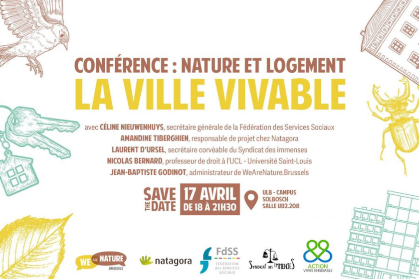 affiche: Conférence - Nature et logement - la ville vivable