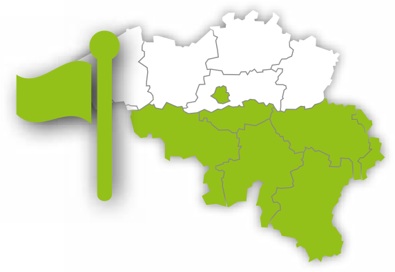 carte de la Belgique